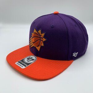 Phoenix Suns NBA Purple Orange 47 Brand Captain Snapback Hat New
